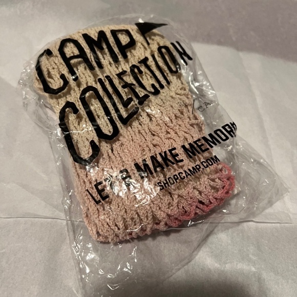 NWT Camp Collection Dip Dye Market Tote Pink Cream - Picture 3 of 3